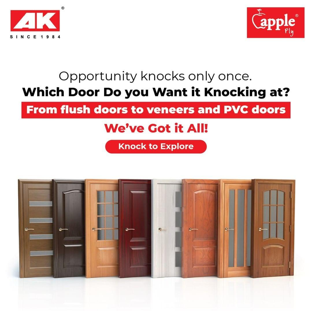 AK Apple Ply door campaign ad, May 2022